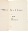 Memoirs by Harry S. Truman - 5