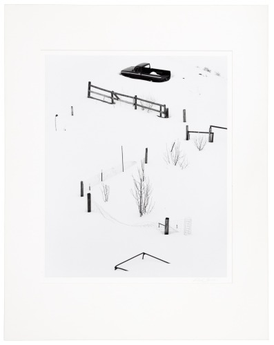 Mono Lake [Truck, Fence and Snow, Mono Lake, 1981]