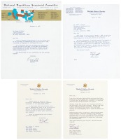 Archive of four letters typed letters signed from Senator George Murphy