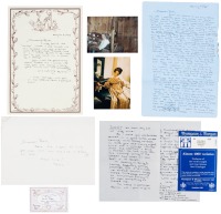 Five letters and cards signed by Tasha Tudor