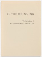 In the Beginning: The Early Years of the Sacramento Book Collectors Club