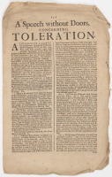 A Speech without Doors Concerning Toleration