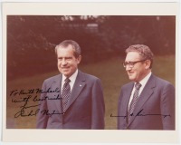 Photograph signed by Richard Nixon and Henry Kissinger