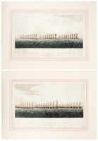 A View of the Grand Fleet in the order of sailing under the command of Admiral Earl Howe, in 1790 - 2 states