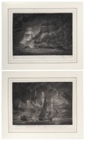 Two engravings of the HMS Sylph by Robert Dodd