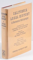 California Local History: A Centennial Bibliography