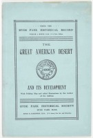 The Great American Desert and Its Development, 1865-1869