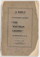 A Reply to Professor Bourne's "The Whitman Legend."