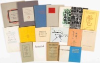 Eighteen fine press pamphlets