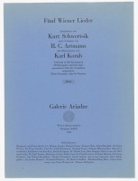 F&uuml;nf Wiener Lieder