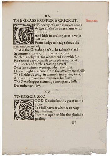 [The Poems of John Keats]