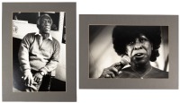 Two jazz portrait photographs by Bruce McMillen
