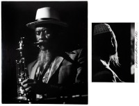 Two photographs of Pharoah Sanders