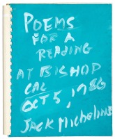 Poems for a Reading at Bishop Cal - Oct 5, 1986 [Cover title]