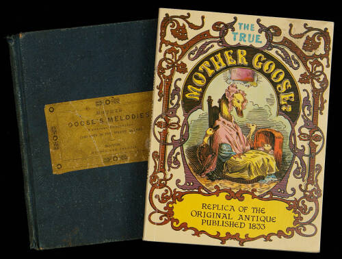 Mother Goose's melodies. The only pure edition. Containing all that have ever come to light of her memorable writings, together with all those which have been discovered among the mss. of Herculaneum. Likewise every one recently found in the same stone bo