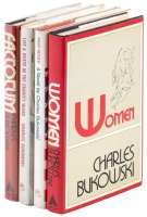 Four first English editions of Charles Bukowski novels