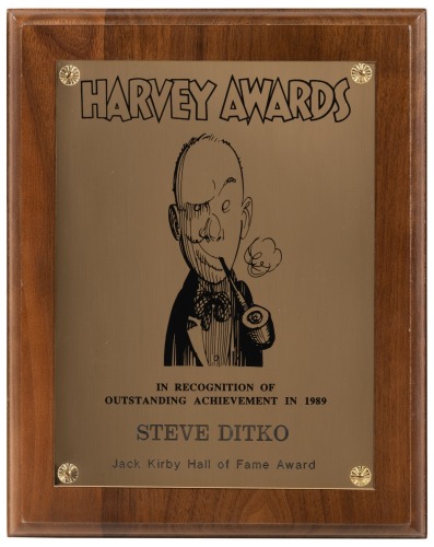 Steve Ditko's HARVEY AWARD In Recognition of Outstanding Achievement, 1989