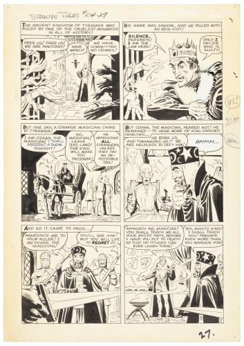 Original Steve Ditko Art * STRANGE TALES No. 104, "The Frog-Man" Page 2