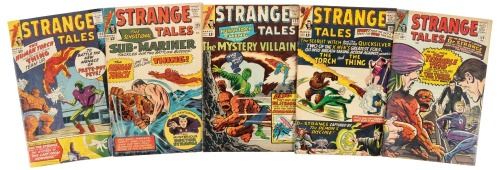 STRANGE TALES Nos. 124, 125, 127, 128 and 129 * Lot of Five Comics