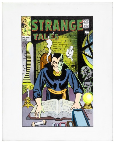 STRANGE TALES No. 110 Fantasy Cover Featuring Doctor Strange, Painted by Cyril Jordan