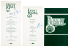 Three signed menus from the Peanut Special