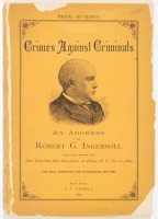 Crimes against Criminals: An Address delivered before the New York State Bar Association, Jan. 21, 1890