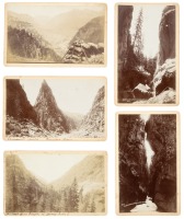 Ten boudoir card tourist photographs of the area around Ouray, Colorado