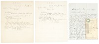 Letter from Clem Ogg [with] Bodie, California ephemera