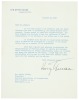 Letter from Harry S. Truman to Justin Miller