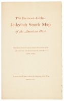 The Fremont-Gibbs-Jedediah Smith Map of the American West [cover title]