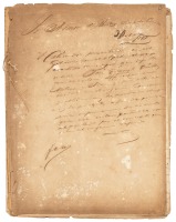 File of manuscript documents regarding the full slave complement of a plantation rebelling and refusing to work because in was raining