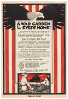 A War Garden for Every Home! ... Texas Food and Food Production Campaign - 1918