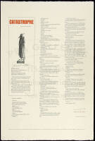 Catastrophe broadside, signed