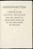 Areopagitica. A Speech of Mr. John Milton for the Liberty of Unlicensed Printing to the Parliament of England