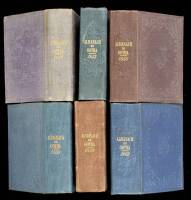 6 volumes of the Almanach de Gotha 1852-1862