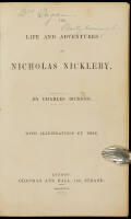 The Life and Adventures of Nicholas Nickleby