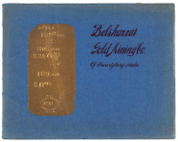 Capital Stock $1,000,000... Belshazzar Gold Mining Co. of Quartzburg, Idaho