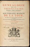 Genealogie de la Très-Illustre, Très-Ancienne et Autrefois Souverain Maison de la Tour