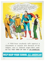 SUPERMAN "Keep Your School All-American" Pro-Tolerance Poster