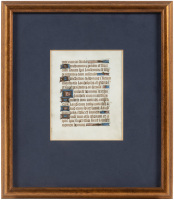 Leaf from a 15th century French manuscript breviary