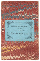 Rules & Regulations of the St. Andrews Thistle Golf Club
