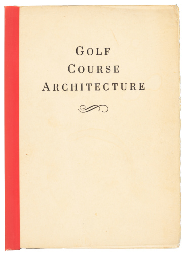 Golf Course Architecture