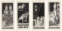 Twelve menus from the Hotel Del Monte, Monterey, California, each with a different illustration on the front by Jo Mora