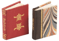 Two micro-miniature books from the Littlest Library
