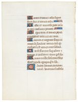 Illuminated manuscript leaf from a French Book of Hours