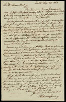 Autograph Letter signed by Robert Spring, to a collector in Britain, offering him autographs of George Washington and others