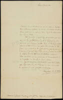 Letter signed by Champagny, ordering release of three captains of American ships, who had been held as prisoners