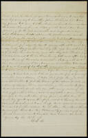 Autograph Letter signed with initials, regarding the situation in New Orleans during occupation by Union forces