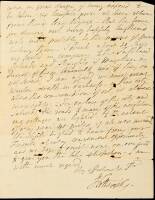 Autograph Letter signed by John Fothergill, to James Pemberton, with signed notation by General John Burgoyne