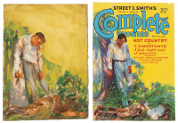 COMPLETE STORIES Preliminary Cover Sketch in Oils by Gayle Hoskins